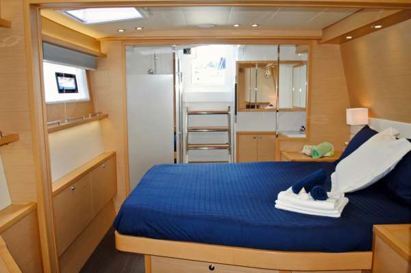 AMAZING LADY Master Suite with direct aft deck access AMAZING LADY Master Suite with direct aft deck access