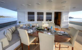 KANALOA Bridge deck dining KANALOA Bridge deck dining
