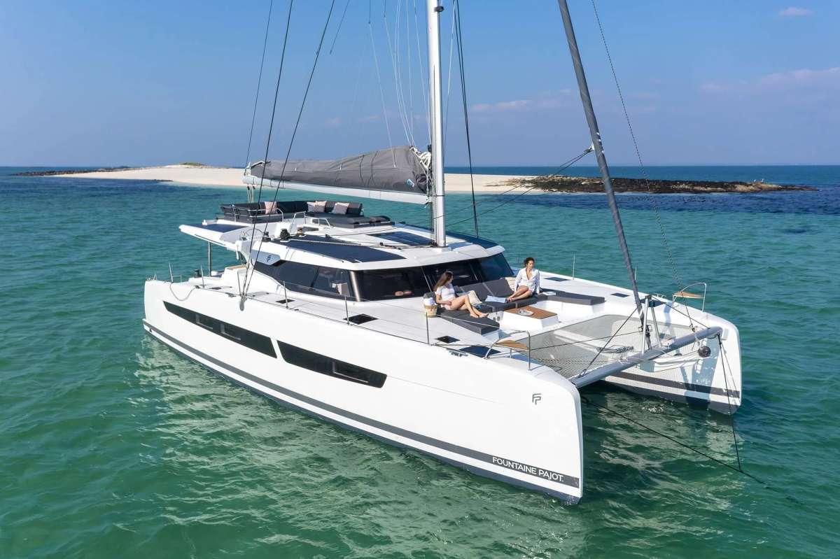 Second Wind, a 51 ft Sailing Catamaran, available for luxury crewed charter