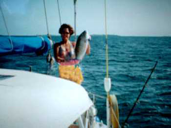 Sandy's big catch