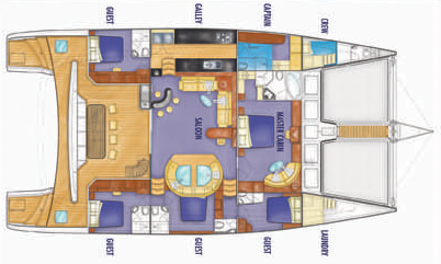 Yacht Charter KINGS RANSOM Layout