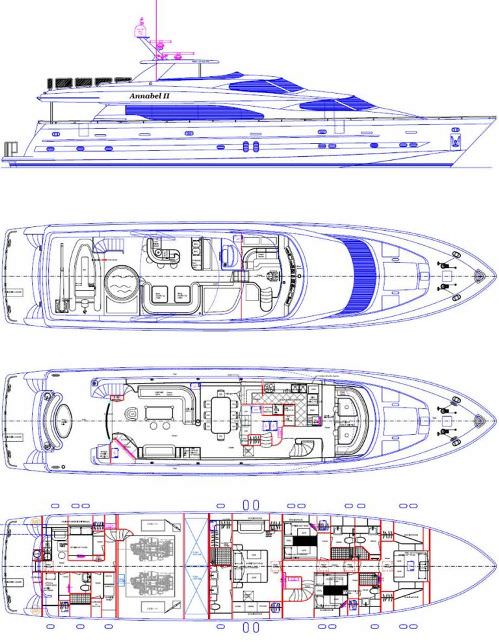 Yacht Charter ANNABEL II Layout