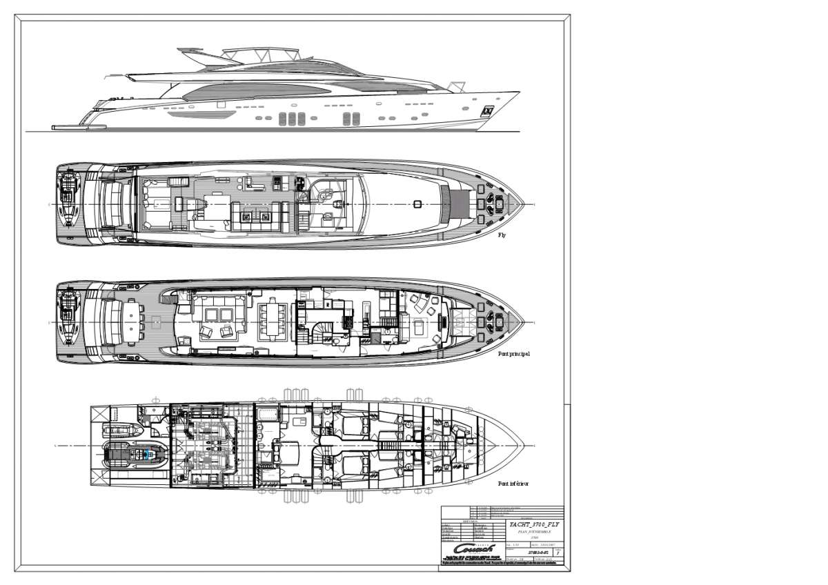 Yacht Charter DRAGON Layout
