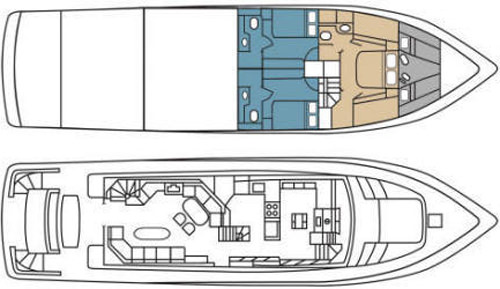 Yacht Charter RUNAWAY Layout