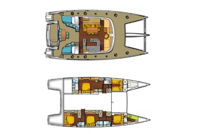 Yacht Charter WORLD'S END (MED) Layout