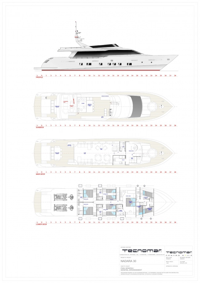 Yacht Charter AURORA Layout