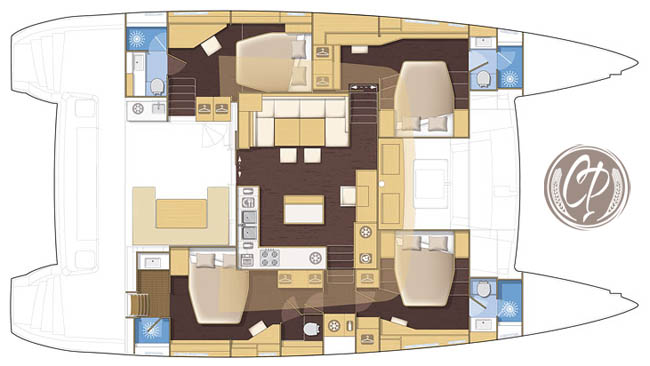 Yacht Charter COPPER PENNY Layout