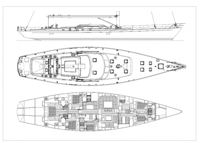 Yacht Charter DHARMA Layout