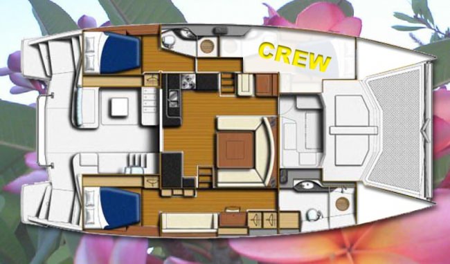 Yacht Charter BLOSSOM Layout