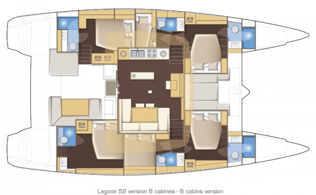 Yacht Charter SERENITY Layout