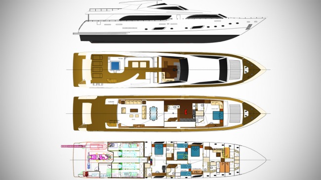 Yacht Charter PANFELISS Layout