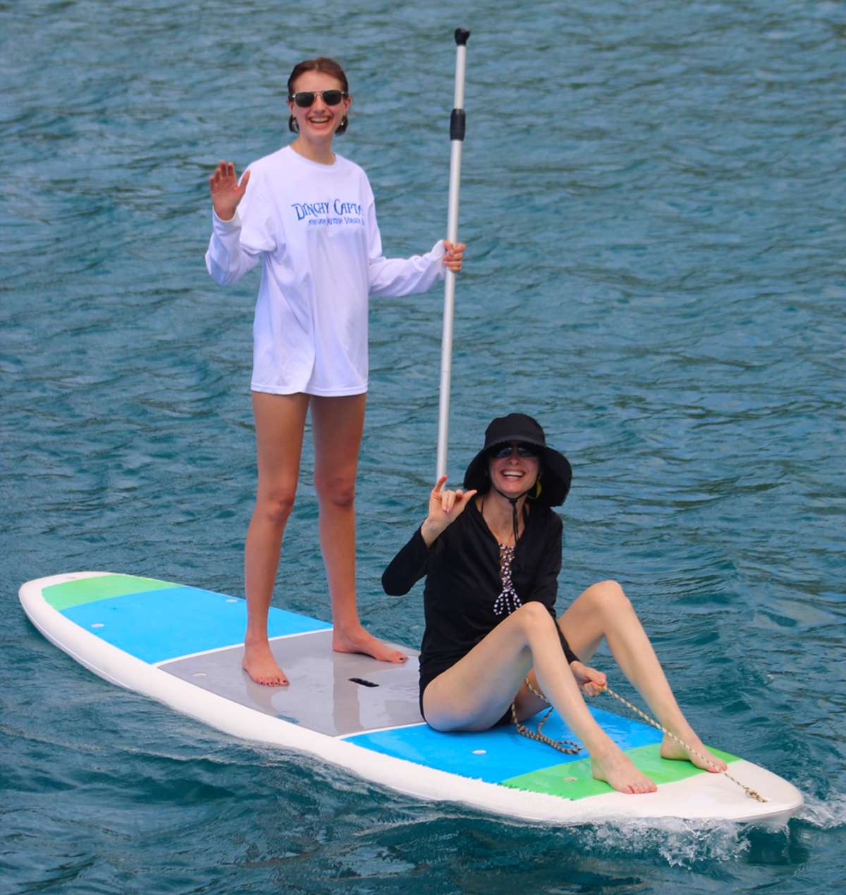 Two identical paddle boards are available for guests.