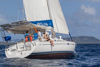 Antillean under sail