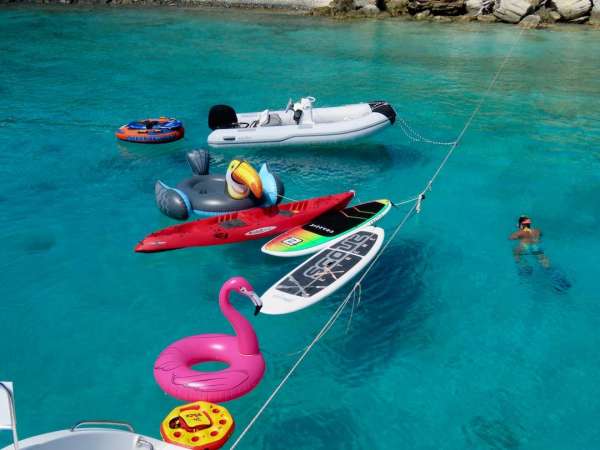 Lots of water toys!