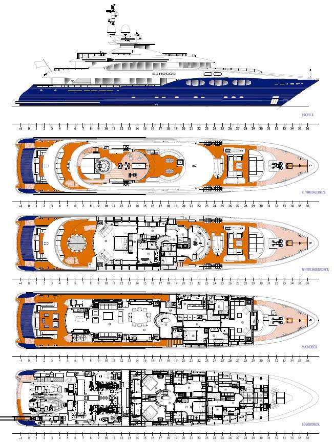 Yacht Charter SIROCCO Layout