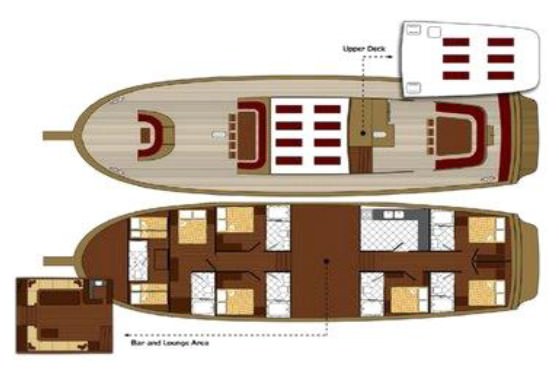 Yacht Charter TERSANE IV Layout