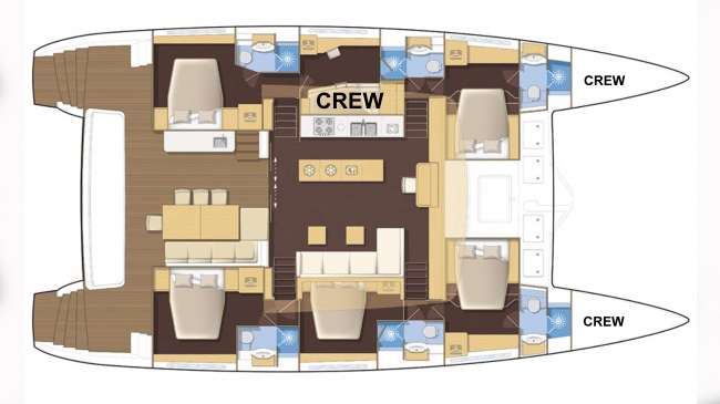 Yacht Charter SEAHOME Layout