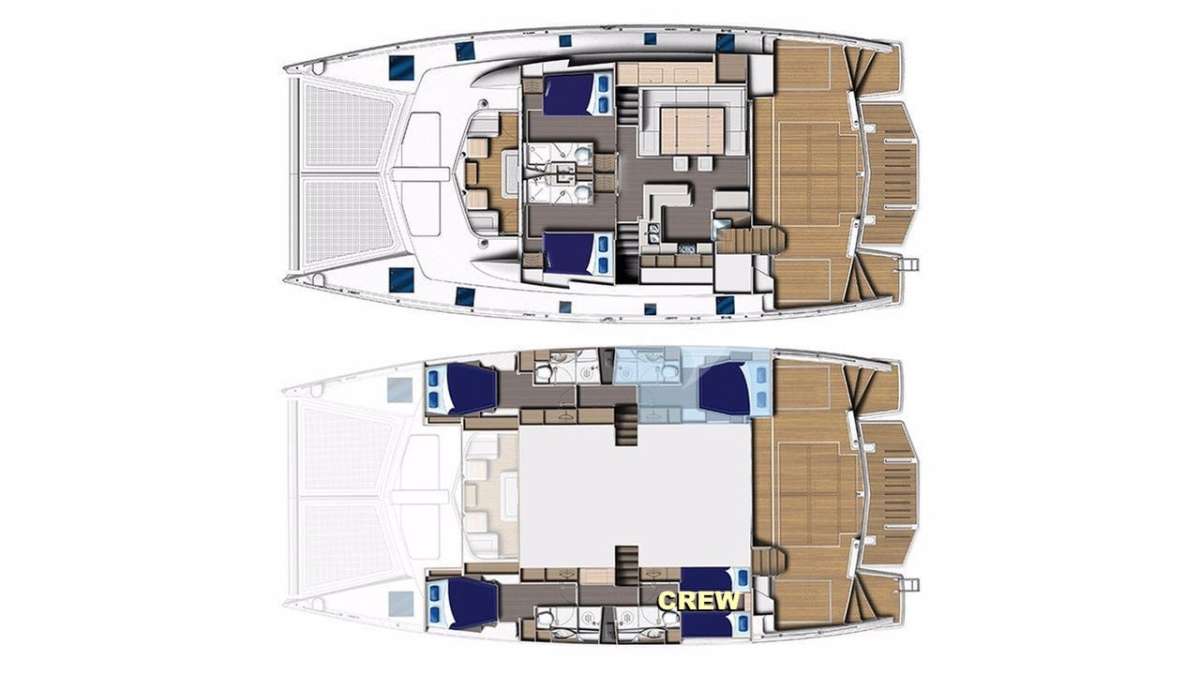 Yacht Charter THE ANNEX Layout