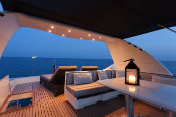 sundeck in the night