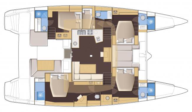 Yacht Charter SOUTHERN COMFORT Layout