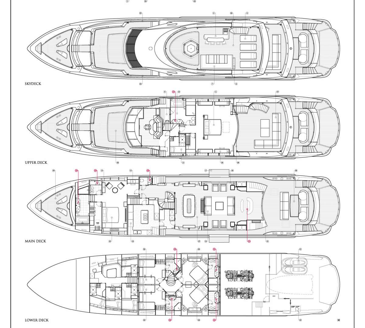 Yacht Charter PATHOS Layout