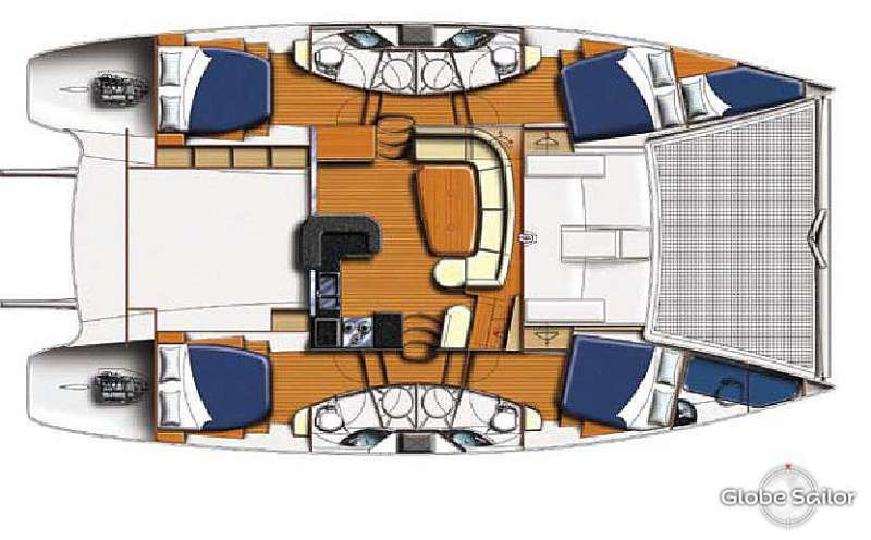 Yacht Charter THE SPACE BETWEEN Layout