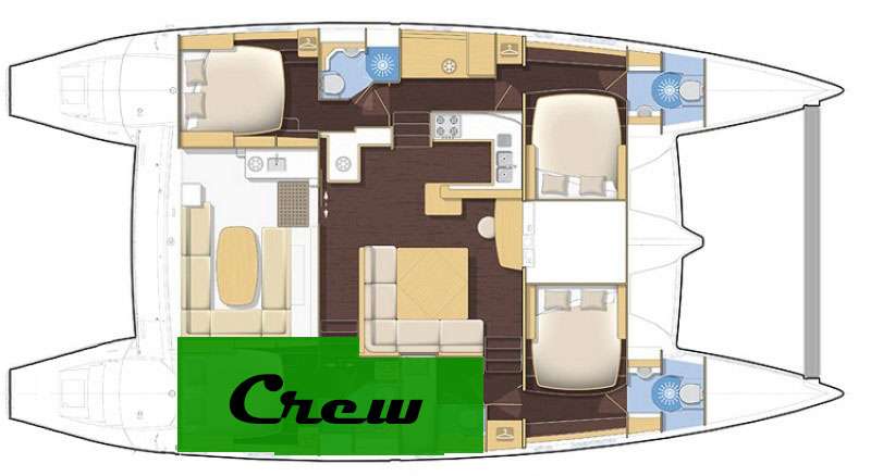 catamaran sailboat layouts