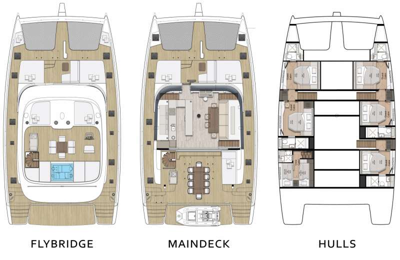 Yacht Charter FEEL THE BLUE Layout
