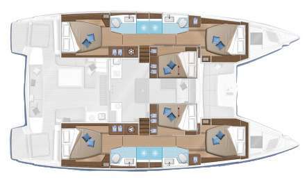 Yacht Charter KaLiMar Layout