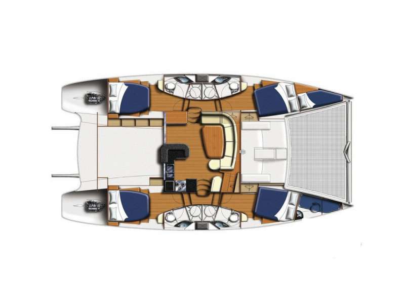 Yacht Charter DESTINY III Layout