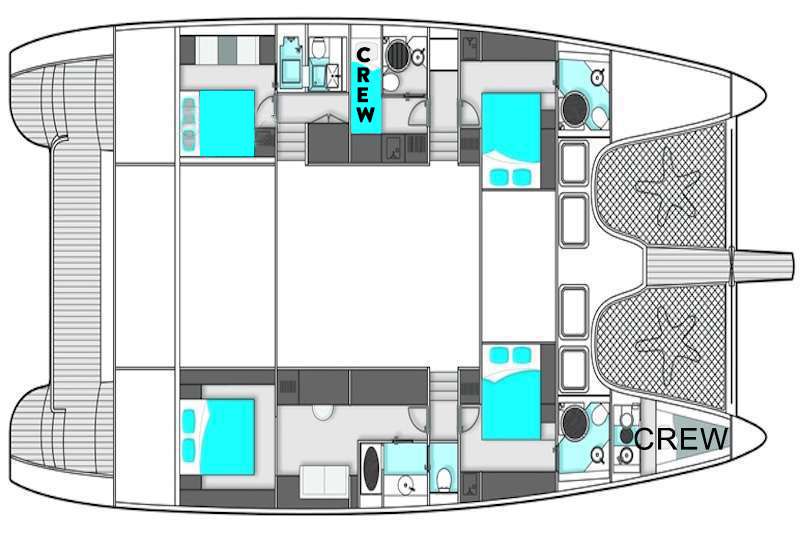 Yacht Charter EXCESS Layout