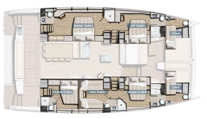 Yacht Charter NEW HORIZONS 3 Layout