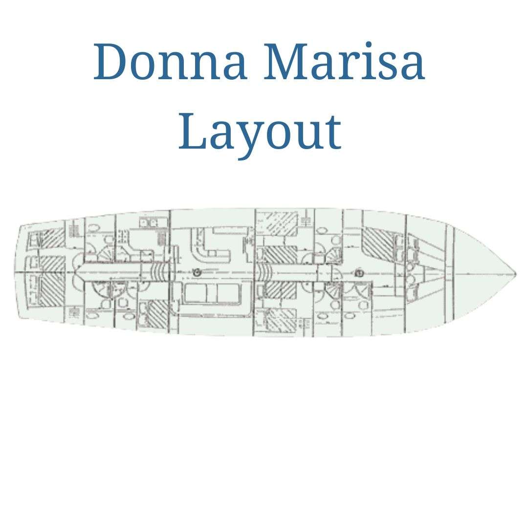 Yacht Charter Donna Marisa Layout