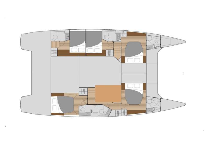 Yacht Charter PI 2 Layout