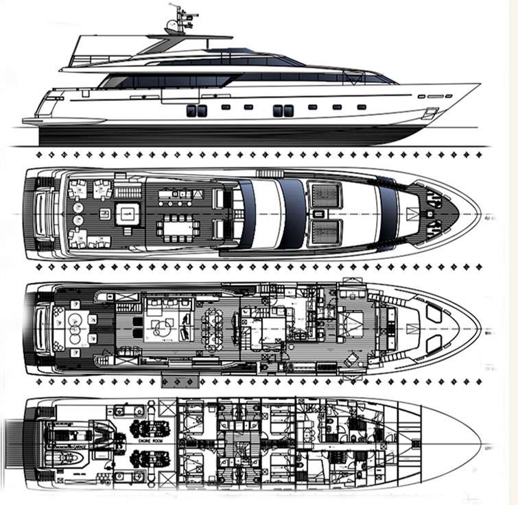 Yacht Charter MORNING STAR Layout