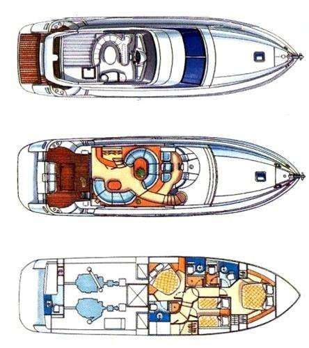 Yacht Charter AVENTURA II Layout