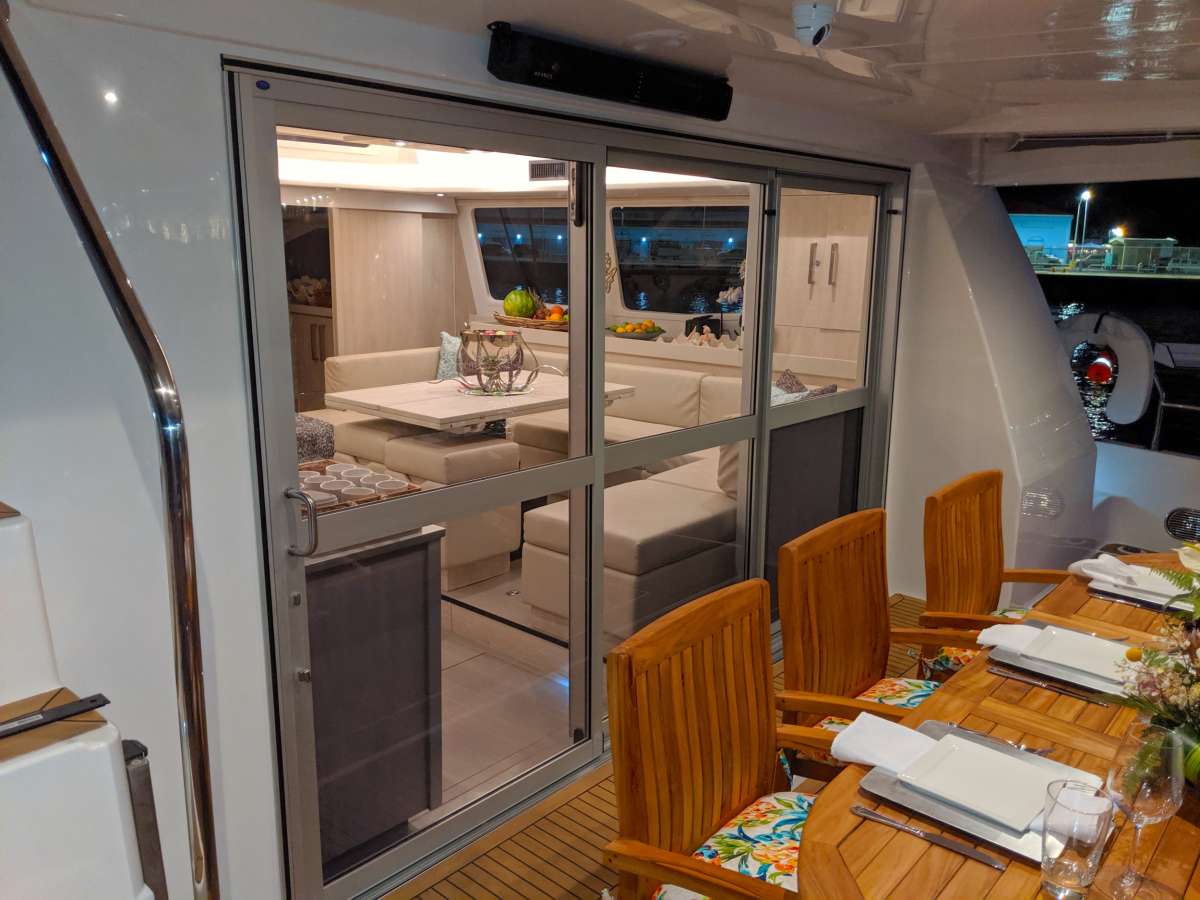 Aft deck looking into the saloon