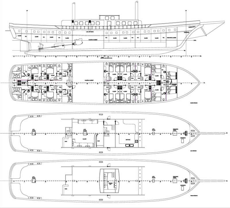 Yacht Charter TERSANE 8 Layout