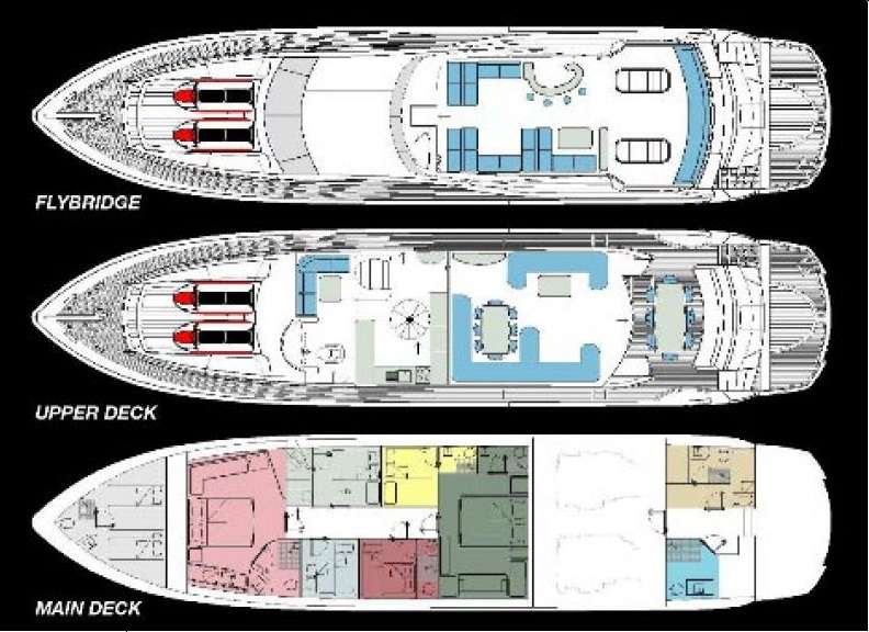 Yacht Charter AZMIM Layout