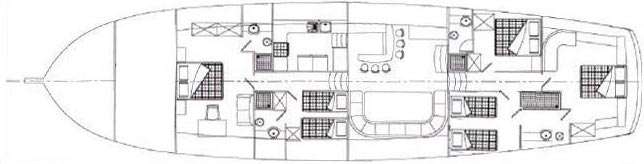 Yacht Charter AREA Layout