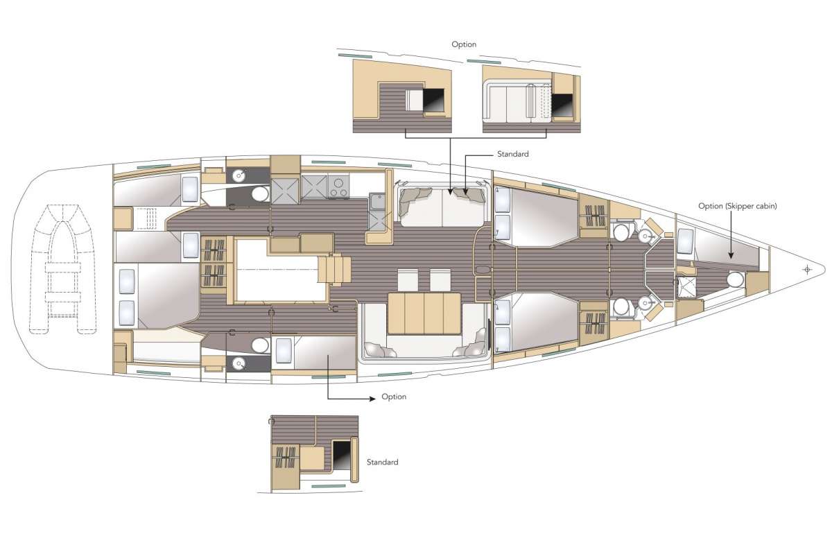 Yacht Charter LIFE TIME Layout