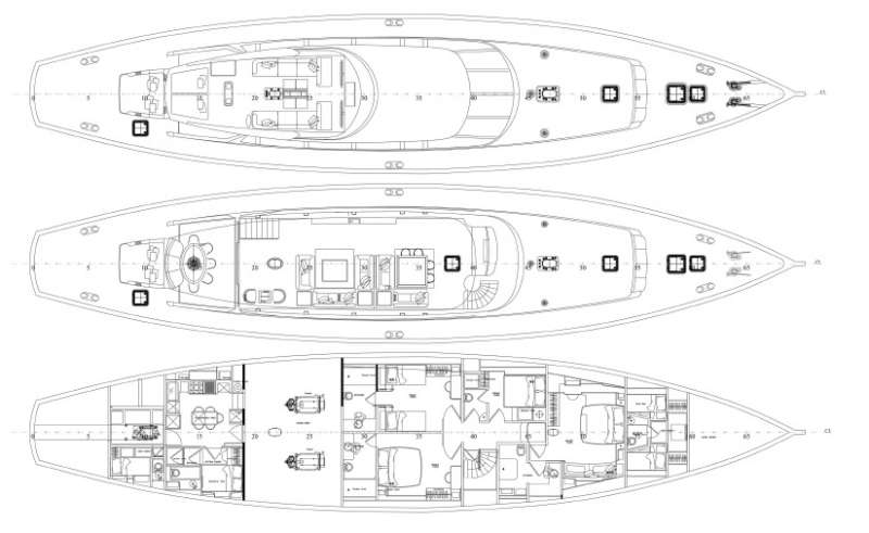 Yacht Charter GLORIOUS II Layout