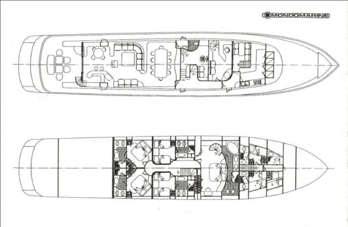 Yacht Charter Paula III Layout