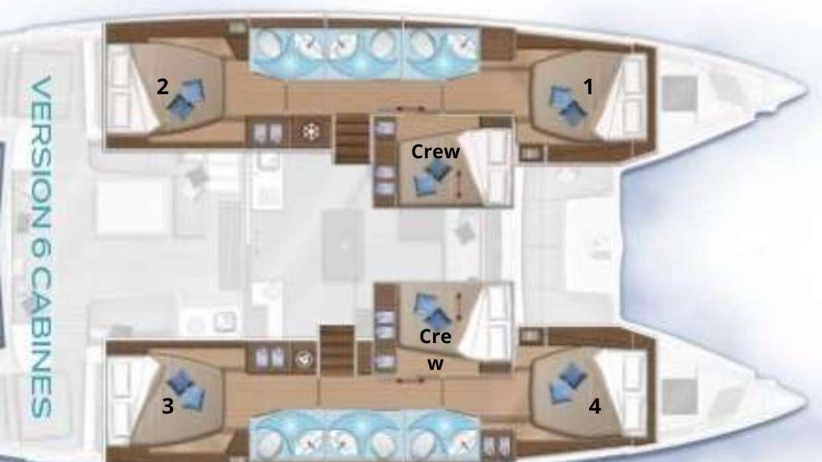 Yacht Charter ESPERANZA II Layout