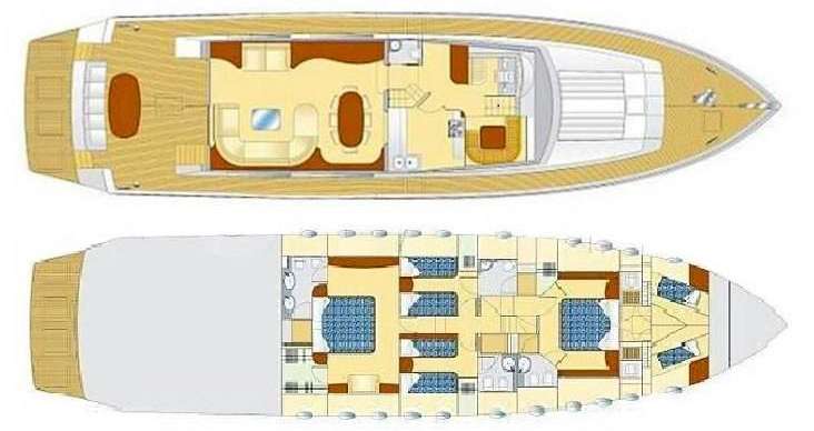 Yacht Charter PAREAKI Layout