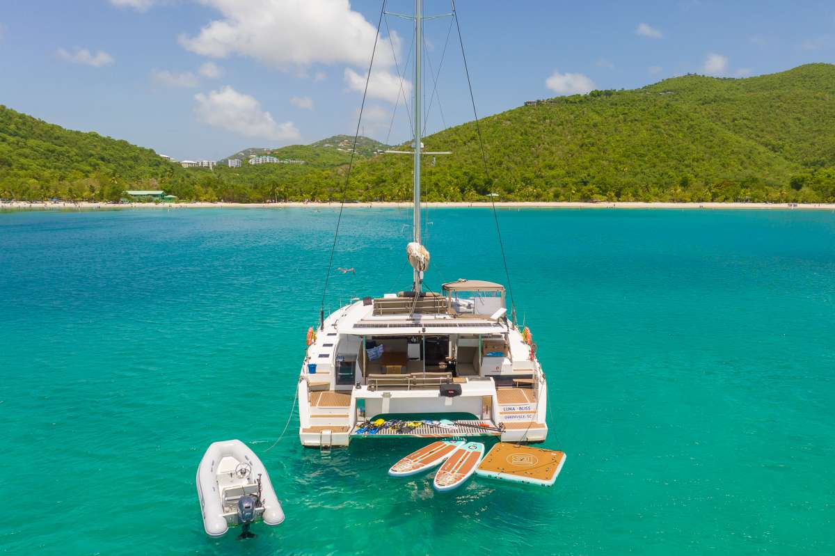 Sunbathing on the Foredeck