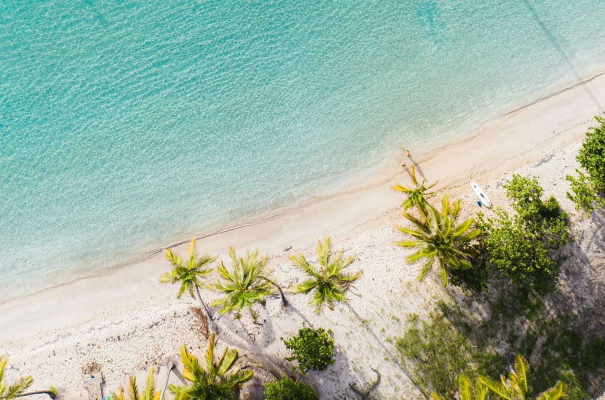 Paddleboard to pristine beaches