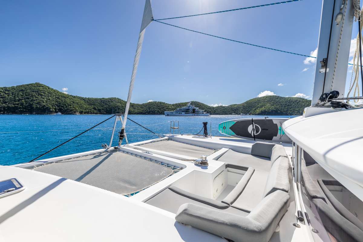 Sitting area on the foredeck