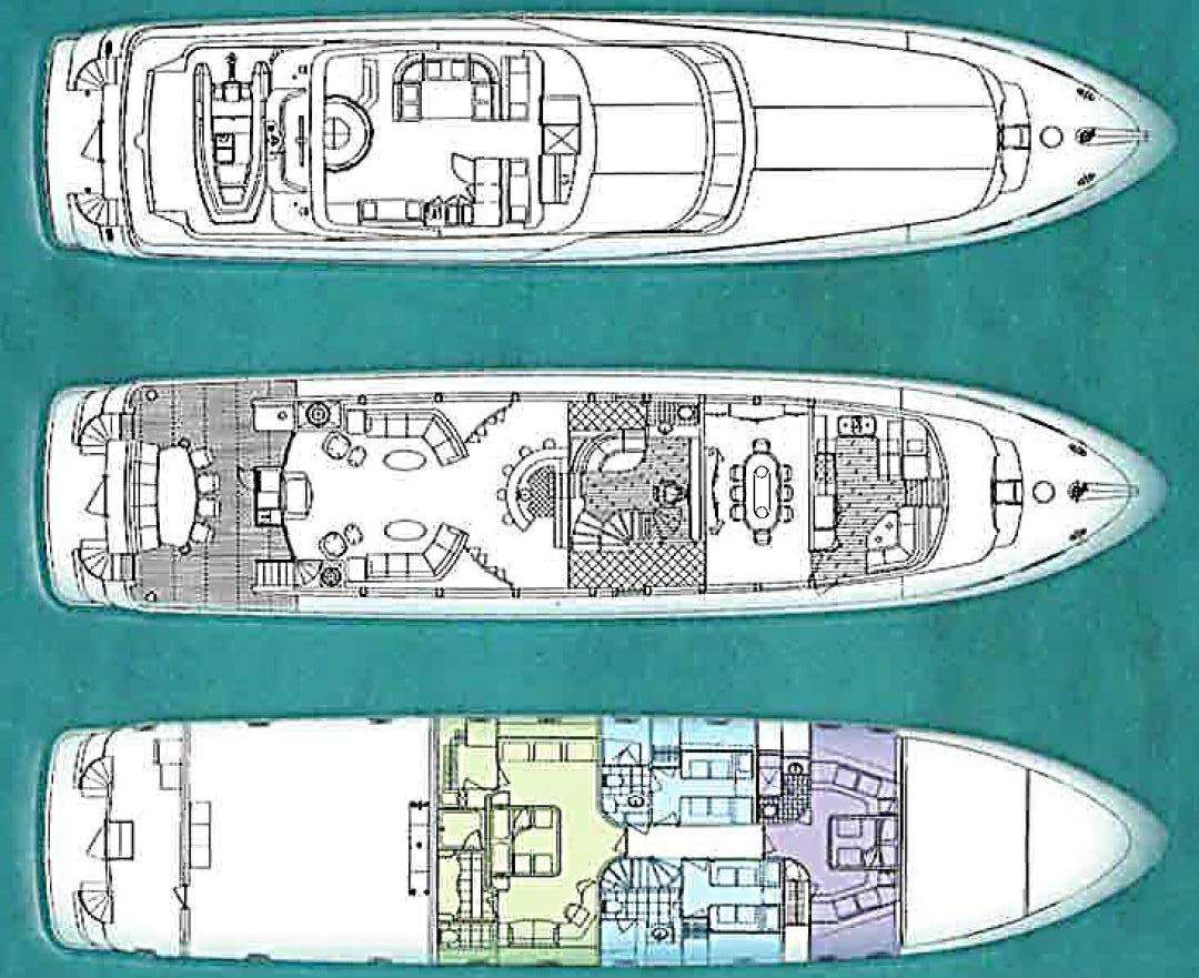 Yacht Charter OUTTA TOUCH Layout