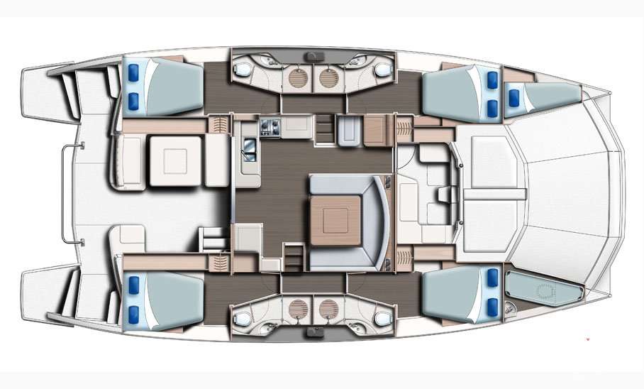 Yacht Charter SOMEWHERE HOT Layout